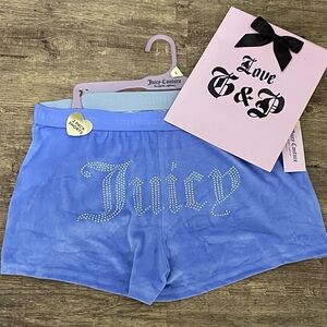 Juicy Couture Bling Shorts Size L NWT